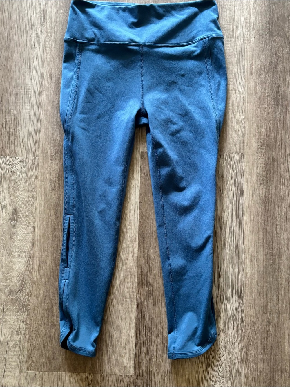 Free People FP Movement Ankle Performance Leggings Steel Blue Curved Hem size M